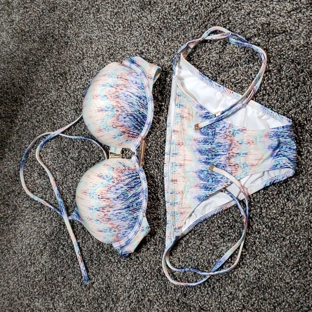 Victoria's Secret Bombshell Bikini Top 36B w/ The Skimpy String Bottom Lg